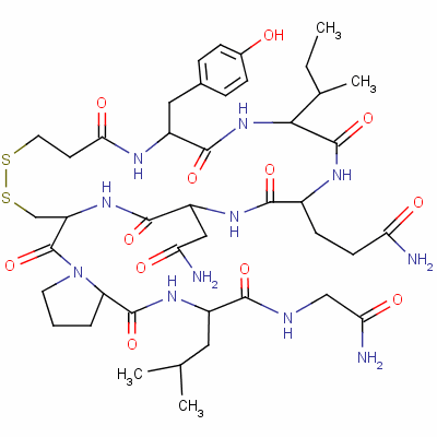 去氨缩宫素结构式_113-78-0结构式