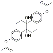 α,α’-diethyl-4,4’-dihydroxy-hydrobenzoin 4,4’-diacetate Structure,113136-37-1Structure