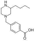 1-(4-Carboxyphenyl methyl)-3-n-butyl piperazine Structure,1131622-33-7Structure