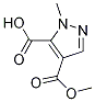 4-(Methoxycarbonyl)-1-methyl-1h-pyrazole-5-carboxylic acid Structure,1131912-84-9Structure