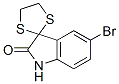 5-Bromo-3,3-(ethylenedithio)-1,3-dihydro-indole-2-one Structure,113549-10-3Structure