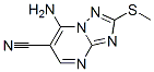 7-氨基-6-氰基-2-(甲基硫代)-1,2,4-噻唑并(1,5-a)嘧啶结构式_113967-64-9结构式