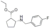 (1S,2r)-2-[[(4-fluorophenyl)methyl]amino]cyclopentanecarboxylic acid ethyl ester Structure,1140972-21-9Structure