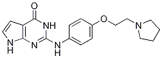 2-[4-(2-Pyrrolidin-1-yl-ethoxy)-phenylamino]-7h-pyrrolo[2,3-d]pyrimidin-4-ol Structure,1142945-82-1Structure