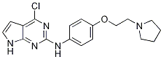 (4-Chloro-7h-pyrrolo[2,3-d]pyrimidin-2-yl)-[4-(2-pyrrolidin-1-yl-ethoxy)-phenyl]-amine Structure,1142945-83-2Structure