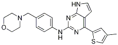 4-(4-甲基-2-噻吩)-N-[4-(4-吗啉甲基)苯基]-7H-吡咯并[2,3-d]嘧啶-2-胺结构式_1142946-01-7结构式