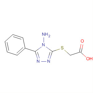 [(4-Amino-5-phenyl-4h-1,2,4-triazol-3-yl)thio]-acetic acid Structure,114402-22-1Structure