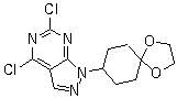 4,6-Dichloro-1-(1,4-dioxaspiro[4.5]decan-8-yl)-1h-pyrazolo[3,4-d]pyrimidine Structure,1144080-31-8Structure