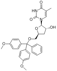 3-脱氧-5-o-(二甲氧基三苯甲游基)-5-甲基尿苷结构式_114551-15-4结构式