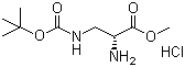 N-β-叔丁氧羰基-L-α,β-二氨基丙酸甲酯盐酸盐结构式_114559-25-0结构式