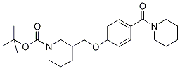 3-[4-(Piperidine-1-carbonyl)-phenoxymethyl ]-piperidine-1-carboxylic acid tert-butyl ester Structure,1146080-55-8Structure