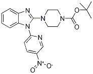 4-[1-(5-硝基-吡啶-2-基)-1H-苯并咪唑-2-基]-哌嗪-1-羧酸叔丁酯结构式_1146080-59-2结构式