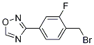 3-[4-(Bromomethyl)-3-fluorophenyl]-1,2,4-oxadiazole Structure,1146699-64-0Structure