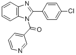 Methanone, [2-(4-chlorophenyl)-1H-benzimidazol-1-yl]-3-pyridinyl- Structure,1148018-27-2Structure