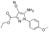 Ethyl 5-amino-4-cyano-1-(4-methoxyphenyl)pyrazole-3-carboxylate Structure,1150164-12-7Structure