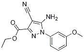 Ethyl 5-amino-4-cyano-1-(3-methoxyphenyl)pyrazole-3-carboxylate Structure,1150164-14-9Structure