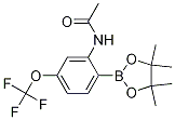 2-乙酰氨基-4-(三氟甲氧基)苯硼酸频那醇酯结构式_1150271-56-9结构式