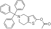 5-三苯甲游基-4,5,6,7-四氢-噻吩并[3,2-c]吡啶-2-乙酸酯结构式_1151904-83-4结构式