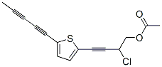 2-(4-乙酰氧基-3-氯-1-丁炔)-5-(1,3-丁二炔)噻吩结构式_1152-72-3结构式