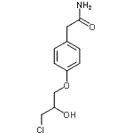 2-[4-(3-氯-2-羟基丙氧基)苯基]乙酰胺结构式_115538-83-5结构式