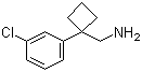 1-(3-Chlorophenyl)cyclobutanemethanamine Structure,115816-34-7Structure