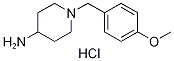 1-(4-Methoxy-benzyl)-piperidin-4-ylamine hydrochloride Structure,1158533-04-0Structure