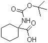 1-Tert-butoxycarbonylamino-cyclohexanecarboxylic acid Structure,115951-16-1Structure