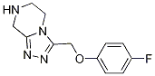 3-(4-氟-苯氧基甲基)-5,6,7,8-四氢-[1,2,4]噻唑并[4,3-a]吡嗪结构式_1159553-60-2结构式