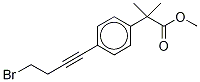 4-(4-溴-1-丁炔-1-基)-α,α-二甲基-苯乙酸甲酯结构式_1159977-16-8结构式