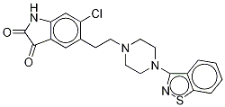 5-(2-(4-(苯并[d]异噻唑-3-基)哌嗪-1-基)乙基)-6-氯吲哚啉-2,3-二酮结构式_1159977-56-6结构式