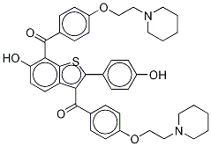 7-[4-(2-Piperidinyl)ethoxy]benzoyl Raloxifene Structure,1159977-58-8Structure