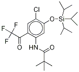 N-[2-三氟乙酰基-4-氯-5-(三异丙基甲硅烷基氧基)苯基]-2,2-二甲基丙酰胺结构式_1159977-61-3结构式