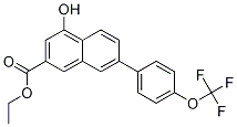 4-Hydroxy-7-[4-(trifluoromethoxy)phenyl]-2-naphthalenecarboxylic acid ethyl ester Structure,1160270-44-9Structure