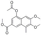 4-(Acetyloxy)-6,7-dimethoxy-8-methyl-2-naphthalenecarboxylic acid methyl ester Structure,1160440-50-5Structure