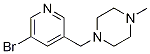 1-((5-Bromopyridin-3-yl)methyl)-4-methylpiperazine Structure,1160924-36-6Structure