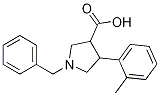 Trans-1-benzyl-4-o-tolylpyrrolidine-3-carboxylic acid Structure,1161787-69-4Structure