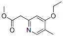 (9ci)-4-乙氧基-5-甲基-2-吡啶乙酸甲酯结构式_116419-06-8结构式