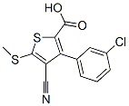 3-(3-氯苯基)-4-氰基-5-(甲基硫代)噻吩-2-羧酸结构式_116493-00-6结构式