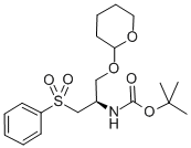 (2R)-2-BOC-氨基-3-苯磺酰-1-(2-四水吡喃基氧基)丙烷结构式_116611-45-1结构式