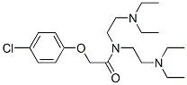 2-(4-氯苯氧基)-N,N-二(2-二乙基氨基乙基)乙酰胺结构式_1170-51-0结构式