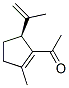 Ethanone, 1-[2-methyl-5-(1-methylethenyl)-1-cyclopenten-1-yl]-, (s)-(9ci) Structure,117152-34-8Structure