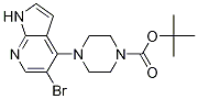 4-(5-溴-1H-吡咯并[2,3-B]吡啶-4-基)-1-哌嗪羧酸-1,1-二甲基乙酯结构式_1172066-38-4结构式