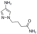 4-(4-Amino-1H-pyrazol-1-yl)butanamide Structure,1172325-06-2Structure