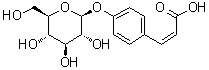 香豆酸-4-葡萄糖苷结构式_117405-48-8结构式