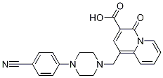 1-[[4-(4-Cyanophenyl)-1-piperazinyl]methyl]-4-oxo-4h-quinolizine-3-carboxylic acid Structure,1174207-12-5Structure