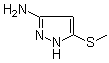 3-(Methylthio)-1H-pyrazol-5-amine Structure,117736-74-0Structure