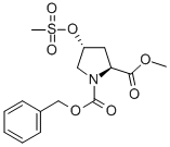 (2S,4R)-Cbz-4-甲磺酰氧基脯氨酸甲酯结构式_117811-78-6结构式