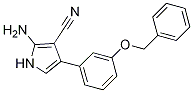 2-氨基-4-(3-(苄氧基)苯基)-1H-吡咯-3-甲腈结构式_1179361-70-6结构式