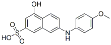 4-Hydroxy-7-[(4-methoxyphenyl)amino]naphthalen-2-sulphonic acid Structure,118-51-4Structure