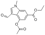 4-(Acetyloxy)-3-formyl-1-methyl-1h-indole-6-carboxylic acid ethyl ester Structure,1180526-11-7Structure